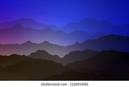 Light Pink, Blue vector template with abstract circles. Colorful illustration in abstract mountain style with gradient. A completely new memphis design for your business.