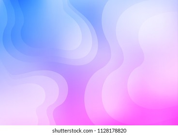 Light Pink, Blue vector template with bent ribbons. A completely new color illustration in marble style. A completely new template for your business design.