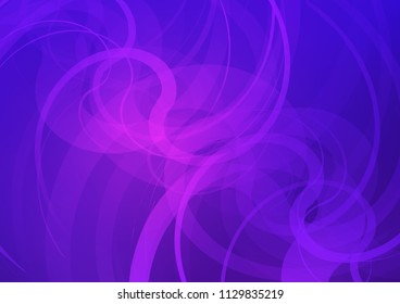 Light Pink, Blue vector template with bent ribbons. A sample with blurred bubble shapes. A completely new marble design for your business.