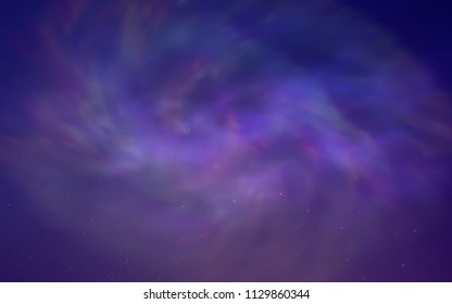 Light Pink, Blue vector template with space stars. Blurred decorative design in simple style with galaxy stars. Smart design for your business advert.