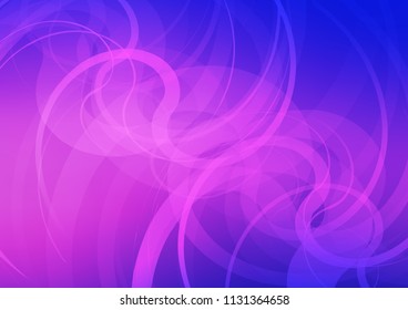 Light Pink, Blue vector template with lines, ovals. Creative illustration in halftone marble style with gradient. A new texture for your  ad, booklets, leaflets.