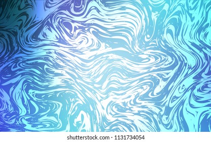 Light Pink, Blue vector template with bent ribbons. Modern gradient abstract illustration with bandy lines. New composition for your brand book.