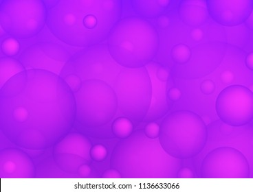 Light Pink, Blue vector template with circles. Beautiful colored illustration with blurred circles in nature style. Pattern can be used as texture of water, rain drops.