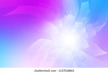 Light Pink, Blue vector template in hexagonal style. Colorful hexagons on white backdrop. New design for website's poster, banner.