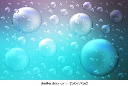 Light Pink, Blue vector template with circles. Modern abstract illustration with colorful water drops. Beautiful design for your business natural advert.
