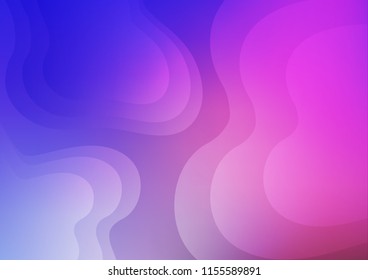 Light Pink, Blue vector template with bubble shapes. An elegant bright illustration with gradient. New composition for your brand book.