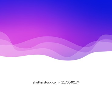 Light Pink, Blue vector template with abstract lines. Creative geometric illustration in marble style with gradient. Brand new design for your ads, poster, banner.