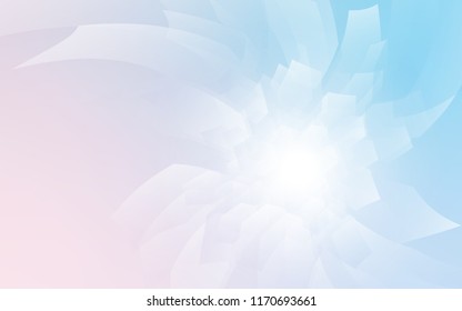Light Pink, Blue vector template in hexagonal style. Colorful hexagons on white backdrop. New design for website's poster, banner.