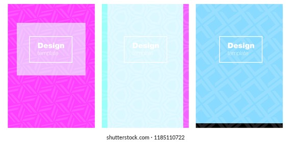 Light Pink, Blue vector template for journals. Glitter abstract design concept with text box. New design for cover of books.