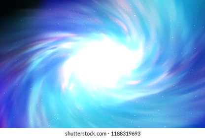 Light Pink, Blue vector template with space stars. Shining colored illustration with bright astronomical stars. Smart design for your business advert.