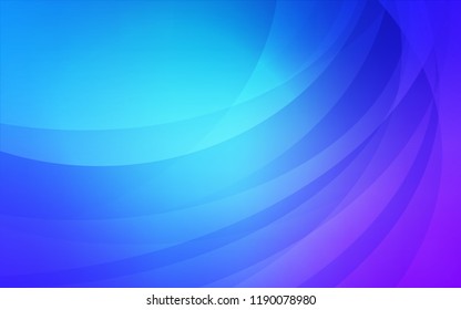 Light Pink, Blue vector template with bent ribbons. Colorful abstract illustration with gradient lines. Pattern for your business design.