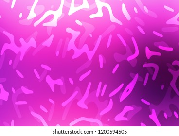 Light Pink, Blue vector template with bent lines. A vague circumflex abstract illustration with gradient. The best blurred design for your business.