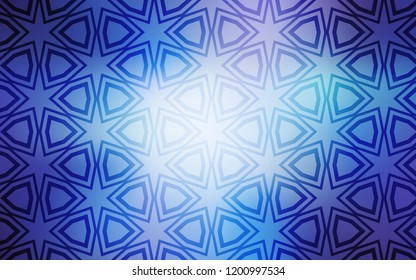 Light Pink, Blue vector template with sky stars. Blurred decorative design in simple style with stars. Template for sell phone backgrounds.