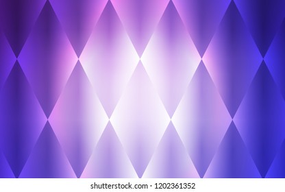 Light Pink, Blue vector template with crystals, rectangles. Abstract gradient illustration with rectangles. Best design for your ad, poster, banner.