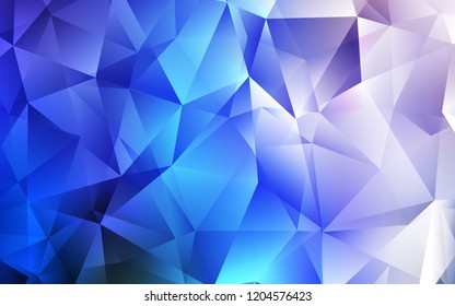 Light Pink, Blue vector template with crystals, triangles. Abstract gradient illustration with triangles. Modern template for your landing page.