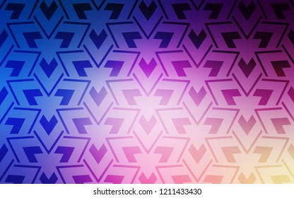 Light Pink, Blue vector template with lines, triangles. Modern abstract illustration with colorful triangles. Pattern for websites.