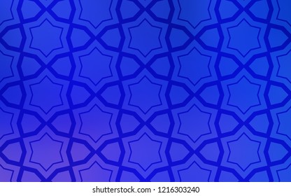 Light Pink, Blue vector template with sky stars. Blurred decorative design in simple style with stars. Pattern for new year ad, booklets.