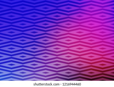 Light Pink, Blue vector template with crystals, triangles. Triangles on abstract background with colorful gradient. Smart design for your business advert.