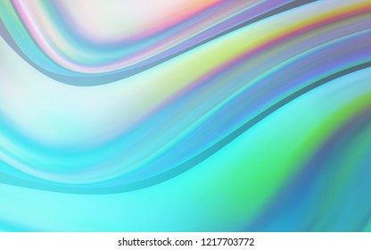 Light Pink, Blue vector template with bent lines. A sample with blurred bubble shapes. Marble style for your business design.