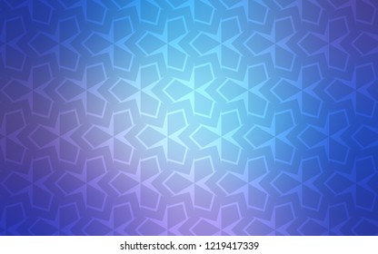 Light Pink, Blue vector template with rhombus. Glitter abstract illustration with rectangular shapes. Modern template for your landing page.