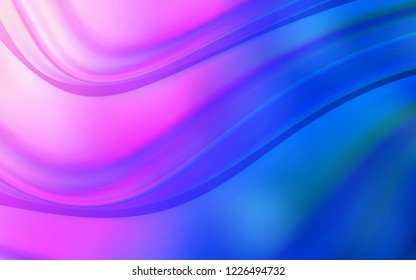 Light Pink, Blue vector template with liquid shapes. Geometric illustration in marble style with gradient.  The elegant pattern for brand book.