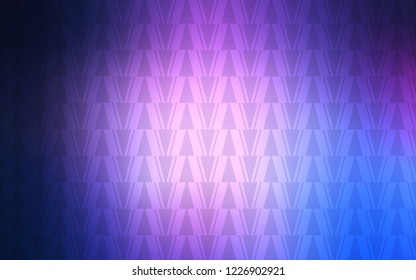 Light Pink, Blue vector template with lines, triangles. Beautiful illustration with triangles in nature style. Pattern for booklets, leaflets