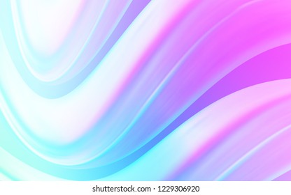 Light Pink, Blue vector template with lines, ovals. An elegant bright illustration with gradient. New composition for your brand book.