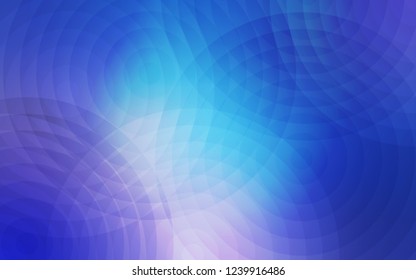 Light Pink, Blue vector template with circles. Modern abstract illustration with colorful water drops. Pattern can be used for futuristic ad, booklets.