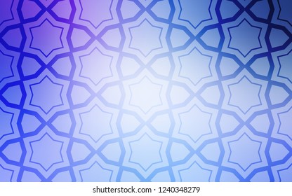 Light Pink, Blue vector template with sky stars. Decorative illustration with stars on abstract template. Best design for your ad, poster, banner.