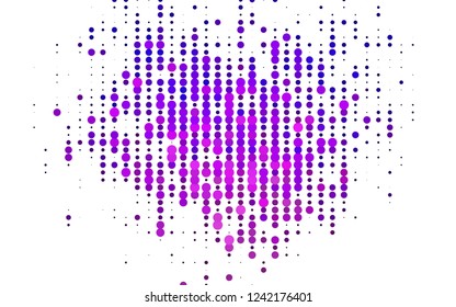 Light Pink, Blue vector template with circles. Blurred bubbles on abstract background with colorful gradient. Pattern for beautiful websites.