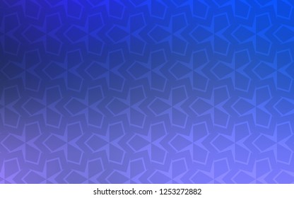 Light Pink, Blue vector template with rhombus. Decorative design in abstract style with rectangles. Pattern for commercials.