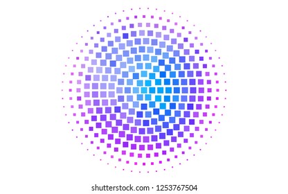 Light Pink, Blue vector template with crystals, rectangles. Glitter abstract illustration with rectangular shapes. Modern template for your landing page.