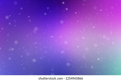 Light Pink, Blue vector template with ice snowflakes. Modern geometrical abstract illustration with crystals of ice. New year design for your ad, poster, banner.