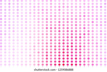 Light Pink, Blue vector template with circles. Glitter abstract illustration with blurred drops of rain. Pattern of water, rain drops.
