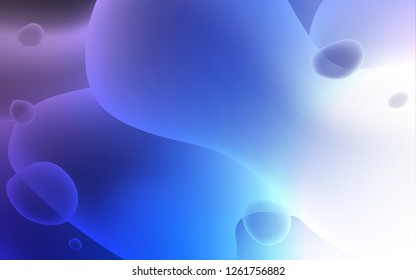 Light Pink, Blue vector template with lava shapes. Colorful abstract illustration with gradient lines. The elegant pattern for brand book.