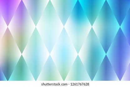 Light Pink, Blue vector template with crystals, rectangles. Rectangles on abstract background with colorful gradient. Pattern can be used for websites.