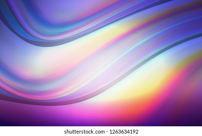 Light Pink, Blue vector template with bent lines. An elegant bright illustration with gradient. Pattern for your business design.
