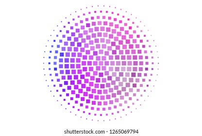 Light Pink, Blue vector template with crystals, rectangles. Beautiful illustration with rectangles and squares. Best design for your ad, poster, banner.