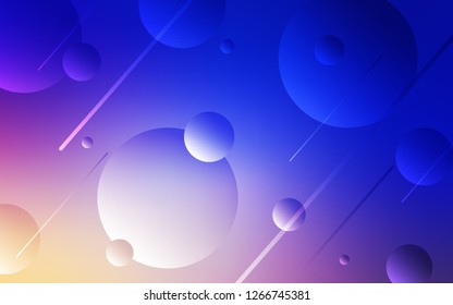 Light Pink, Blue vector template with circles. Abstract illustration with colored bubbles in nature style. New design for ad, poster, banner of your website.