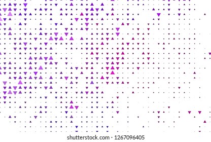 Light Pink, Blue vector template with crystals, triangles. Glitter abstract illustration with triangular shapes. Smart design for your business advert.