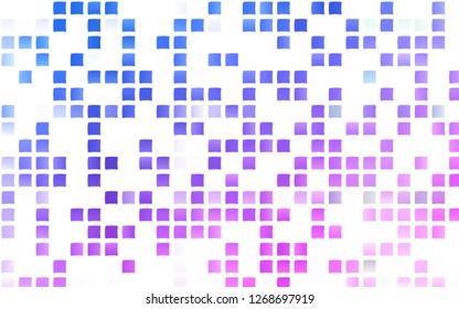Light Pink, Blue vector template with crystals, rectangles. Modern abstract illustration with colorful rectangles. Pattern can be used for websites.