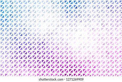 Light Pink, Blue vector template with crystals, triangles. Abstract gradient illustration with triangles. Template for wallpapers.