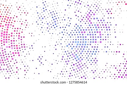 Light Pink, Blue vector template with crystals, rectangles. Rectangles on abstract background with colorful gradient. Pattern for busines ad, booklets, leaflets