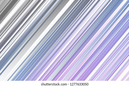 Light Pink, Blue vector template with repeated sticks. Modern geometrical abstract illustration with staves. The pattern can be used for busines ad, booklets, leaflets