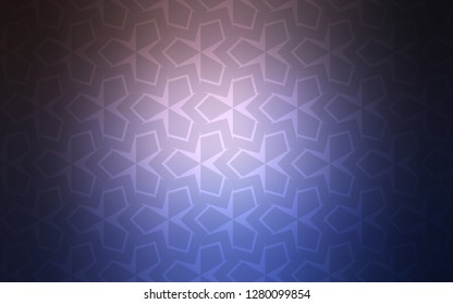 Light Pink, Blue vector template with rhombus. Beautiful illustration with rectangles and squares. Pattern can be used for websites.