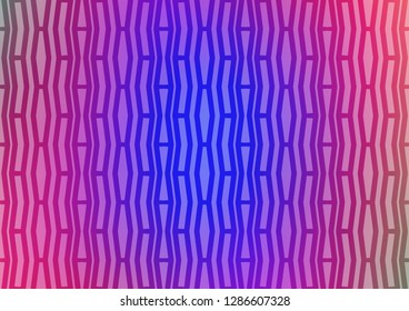 Light Pink, Blue vector template with repeated sticks. Glitter abstract illustration with colored sticks. Smart design for your business advert.