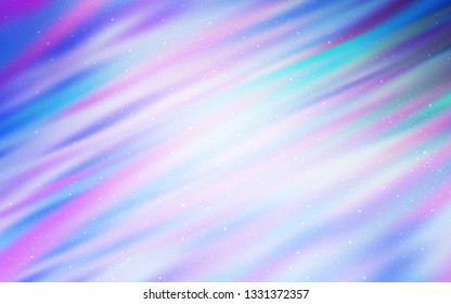 Light Pink, Blue vector template with space stars. Modern abstract illustration with Big Dipper stars. Pattern for astrology websites.