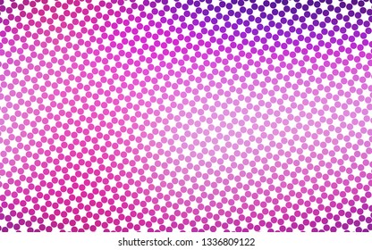 Light Pink, Blue vector template with circles. Illustration with set of shining colorful abstract circles. Design for business adverts.