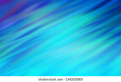 Light Pink, Blue vector template with space stars. Shining illustration with sky stars on abstract template. Best design for your ad, poster, banner.