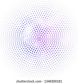 Light Pink, Blue vector template with neon stars. Decorative illustration with stars on abstract template. Pattern for new year ad, booklets.